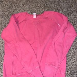 Pink crew neck
